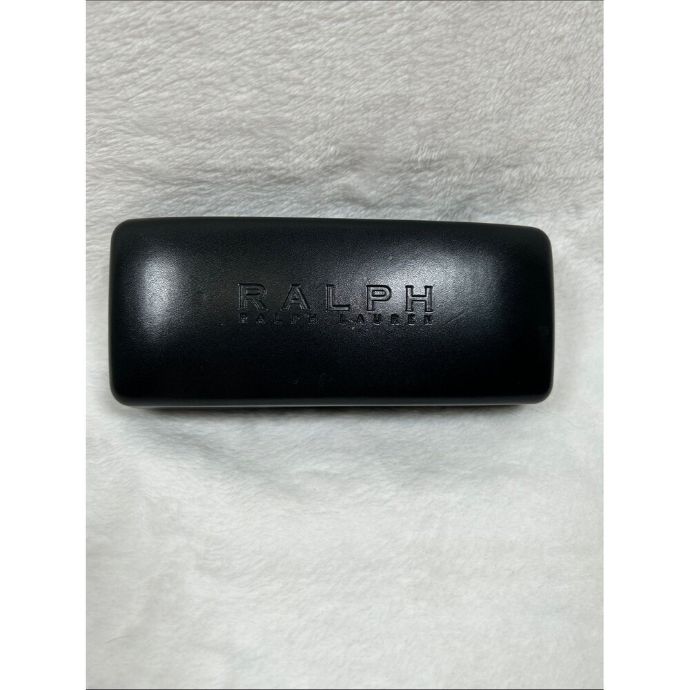 Ralph Lauren Black Hard Case Clamshell for Eyeglasses or Sunglasses 6x2.5x1.5”